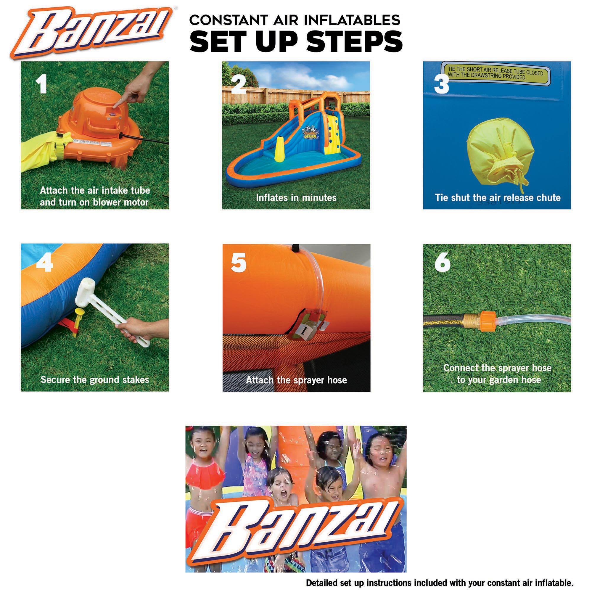 Banzai® 14ft. Inflatable Piñata Bash Party Slide™ Water Park